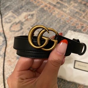 Double G Gucci Marmont belt